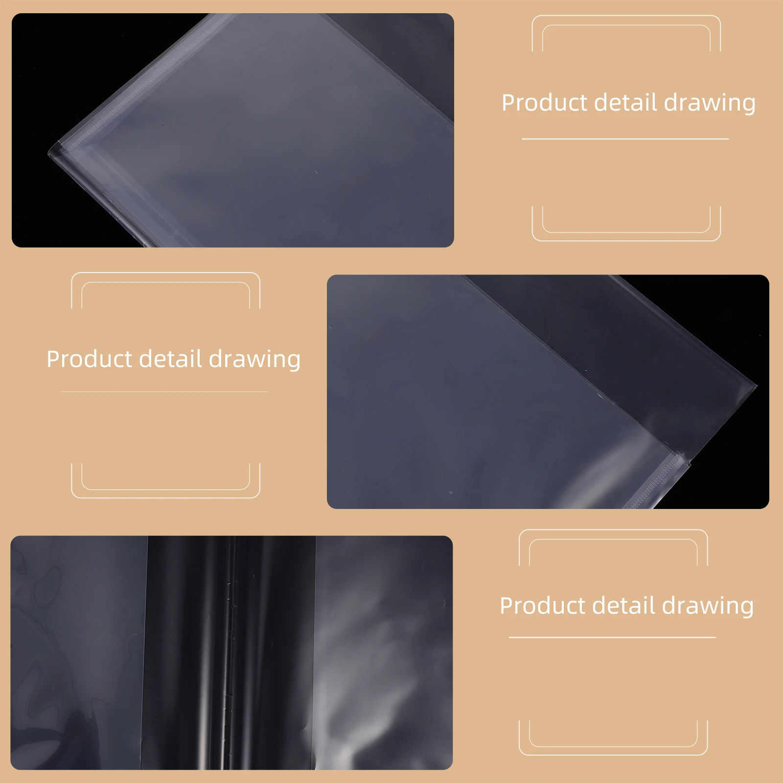 20pcs Transparent Book Covers Clear Plastic Protection For School Exercise Books Student Book Covers Waterproof