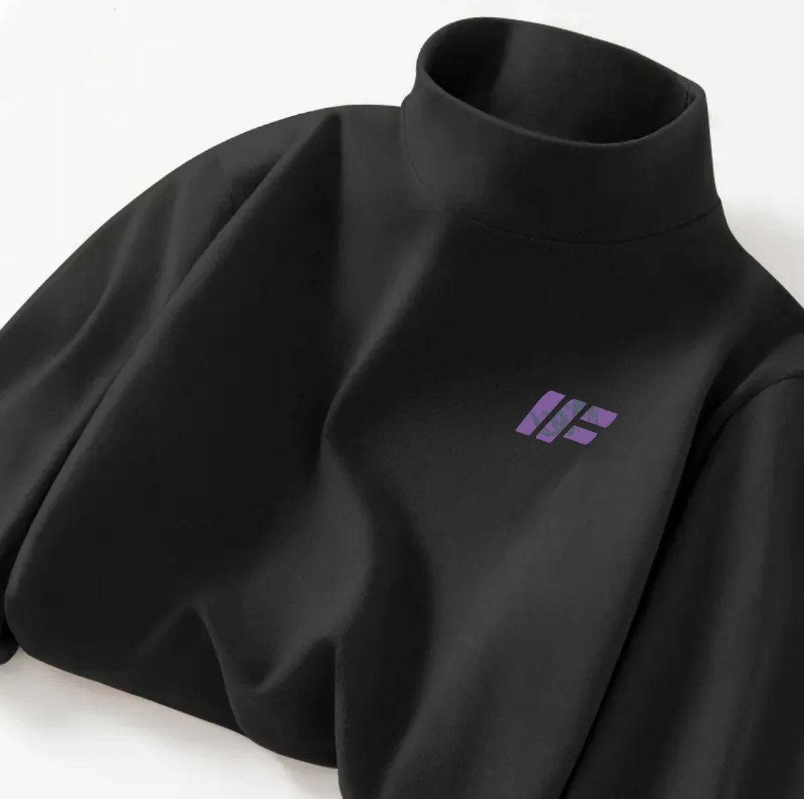 

Свободная термофутболка с длинным рукавом и высоким воротником для мужчин и женщин, осенне-зимний термотоп, удобный базовый слой