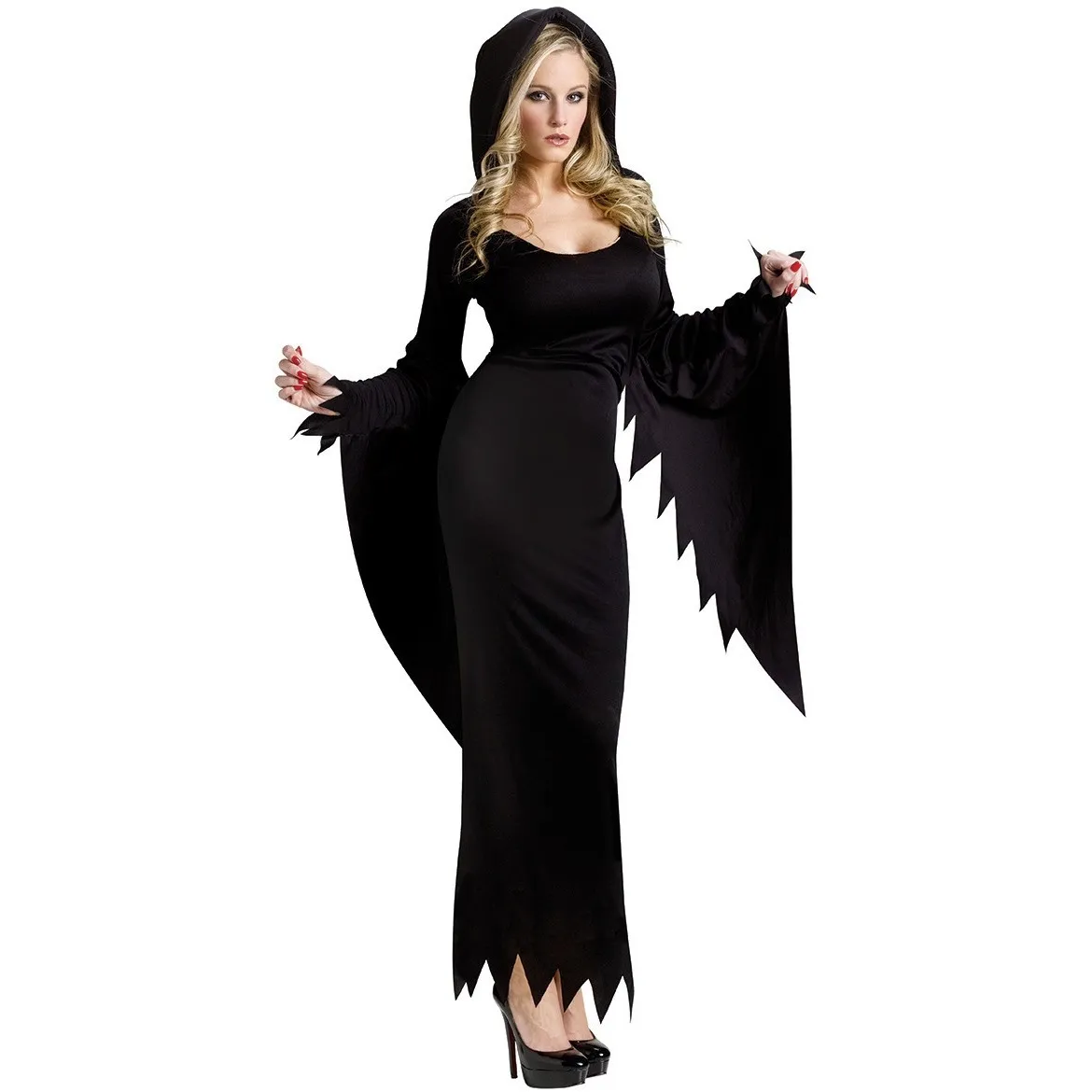 Loween diabo casal noite errante alma fem fantasma traje gótico sle feminino étnico palco wear primavera