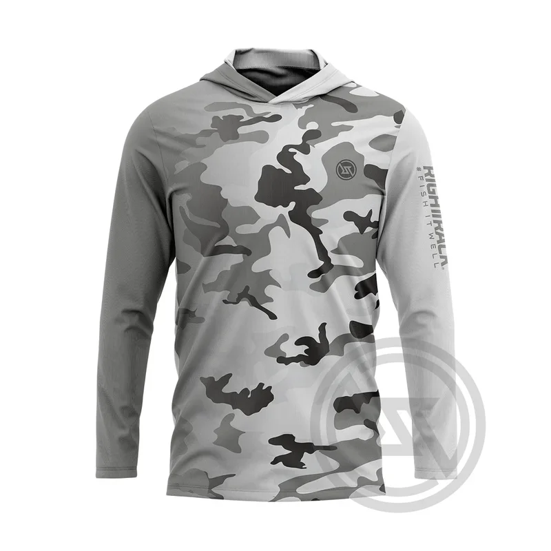 

HotSale RIGHTTRACK Mens Hoodies Fishing Clothing UPF50 UV Camouflage Hunting Climbing Camping Hiking Breathable Outdoor Apparel