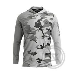 HotSale RIGHTTRACK Mens Hoodies Fishing Clothing UPF50 UV Camouflage Hunting Climbing Camping Hiking Breathable Outdoor Apparel