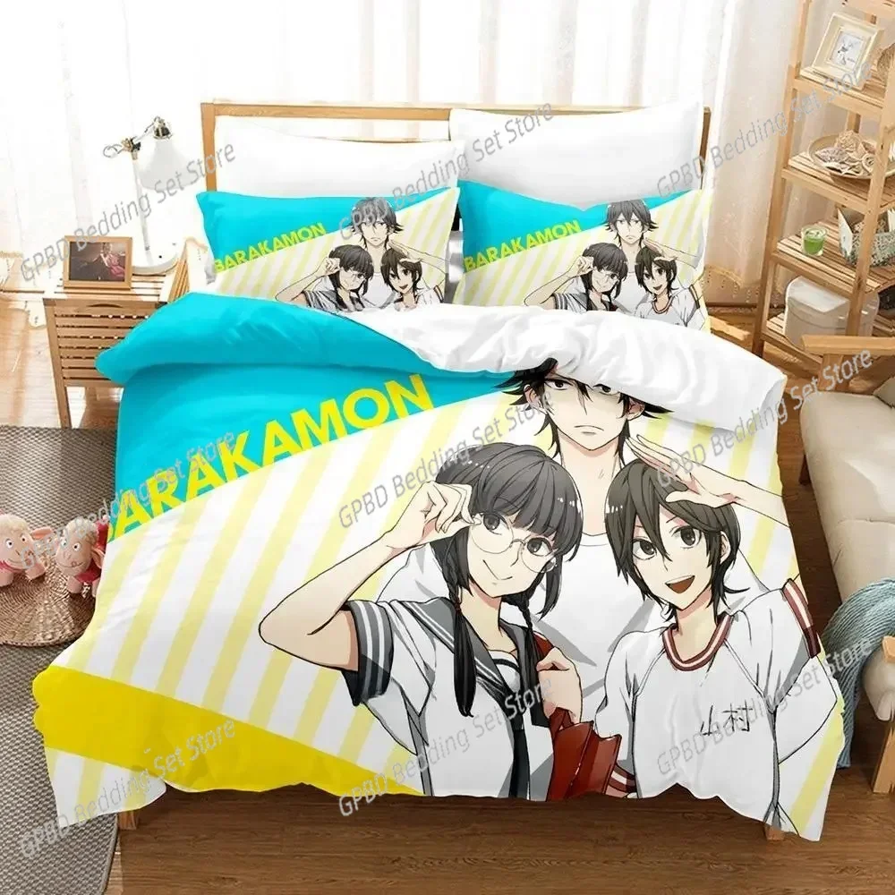 2024 Barakamon 3D NEW Duvet Cover Pillowcase Bedding Set Adult Boy Girl Bedroom Decoration Children Single Double Large