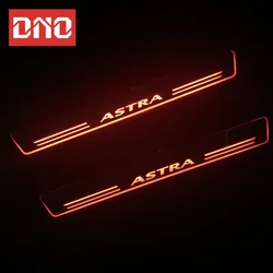 Trim Pedal LED 12V Car Light For Opel Astra J H 2016 2017 2018 Door Sill Scuff Plate Pathway Moving Acrylic Welcome Lamp
