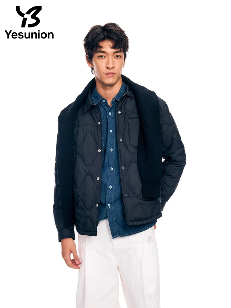 YESUNION unisexe canard doudoune hiver extérieur chaud coupe-vent manteau léger doudoune imperméable de haute qualité manteau