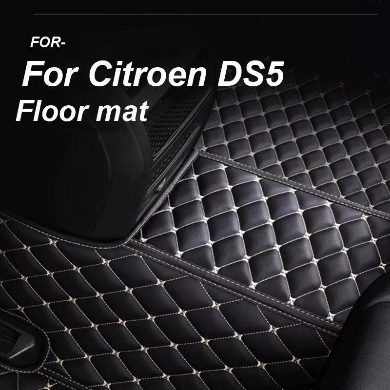 

Роскошные автомобильные коврики для Citroen DS5 DS 5 2011 ~ 2018, прочные антигрязные коврики, роскошные кожаные коврики, автомобильные аксессуары