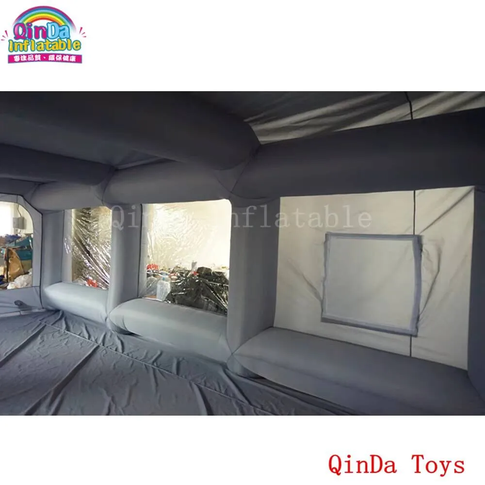 7*4*2.5M Inflatable Portable Car Spray Paint Booth Design With Filter, Mobile Station Car Painting Room For Sale