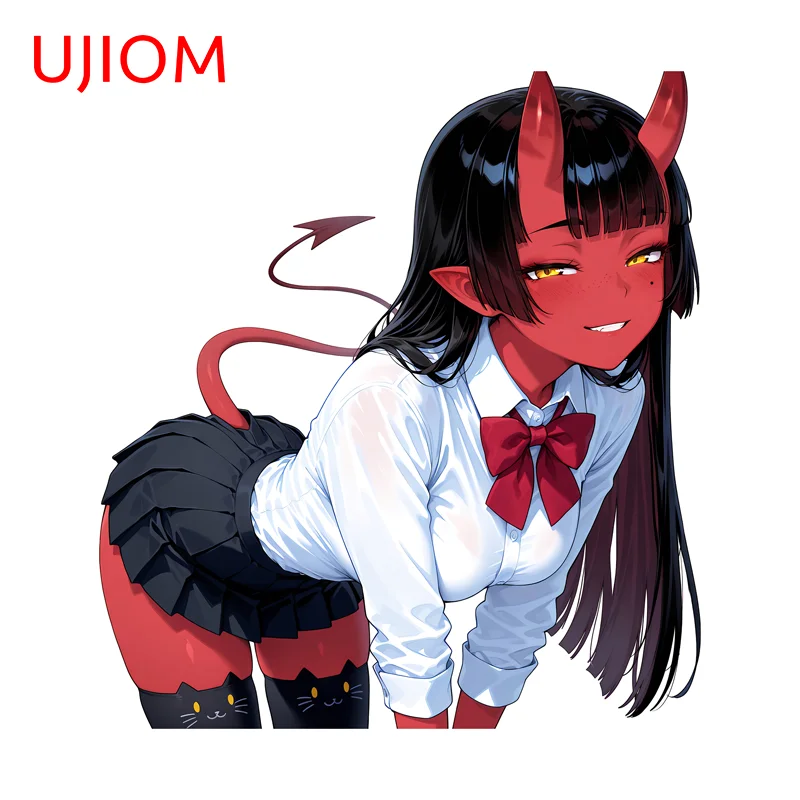 UJIOM Meru Beautiful Girl Graphics Wall Sticker Artistic Tendy Enchanting Customizable Decal Wallpapers Decoration Accessories