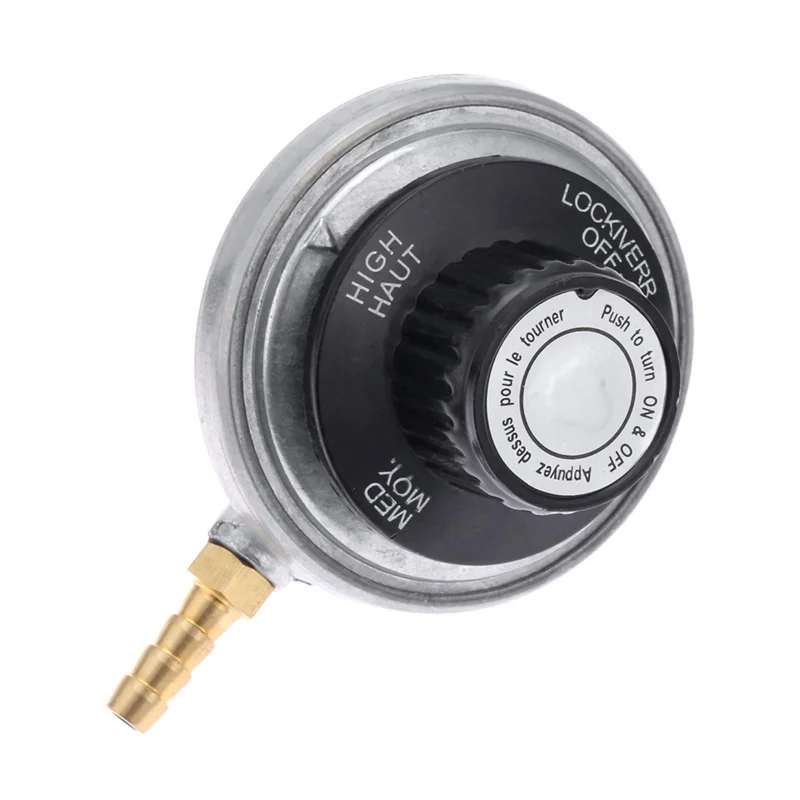 

N11R 1 Pound Propane Tank Low Pressure Adjustable Gas Regulator With 1/4Inch Barb Hose Connection