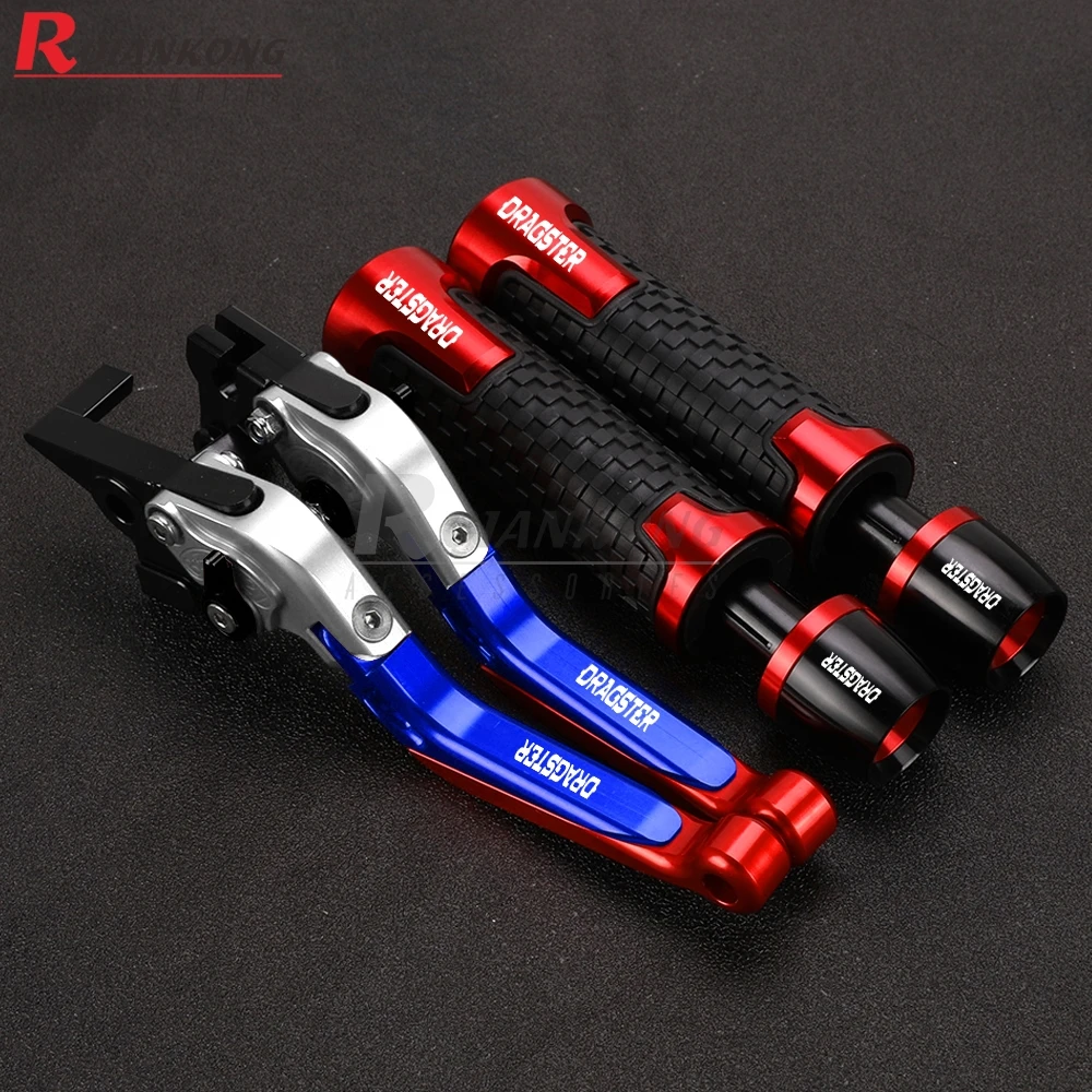 Set tuas rem kopling untuk MV AGUSTA DRAGSTER 800/RR Dragster 800 RR 2013 2014 2015 2016 tuas pegangan lipat yang dapat disesuaikan