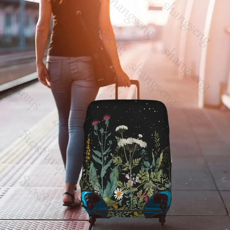 حقيبة حماية لحقيبة السفر على شكل زهرة القمر، غطاء حقيبة السفر، حماية مرنة، غطاء أمتعة قابل للغسل، 18-32 بوصة #6
