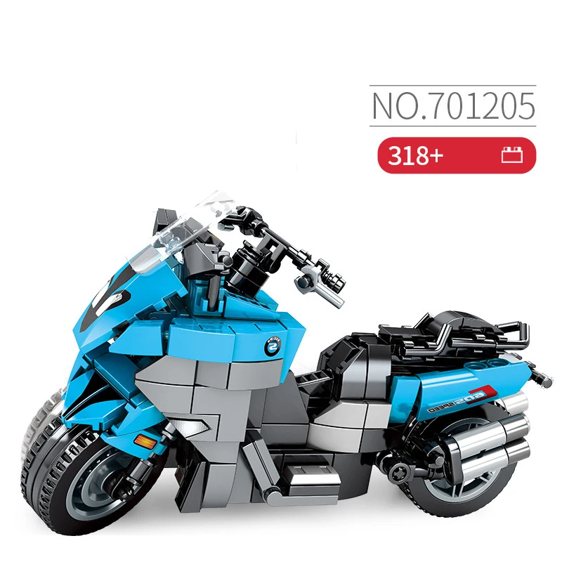Bloques técnicos de motocicleta C650 Hondas Valkyie, modelo de Motor pequeño, bloques de construcción, juguetes de construcción, colección para regalos para niños