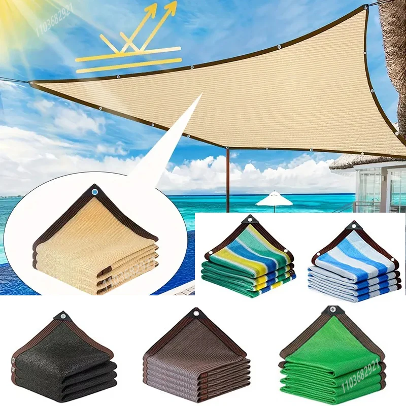 Sunshade Net Outdoor Garden Camping Car Tent Sunshade Net Polyethylene Gardening Sunshade Cloth Sunscreen Net 75/80%