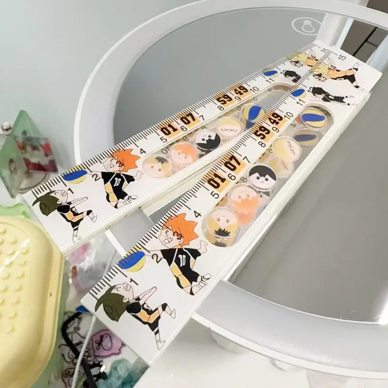 15cm Anime Shake Straight Ruler Measuring Tool Stationery Drawing Office School Supplies Birthday Gift