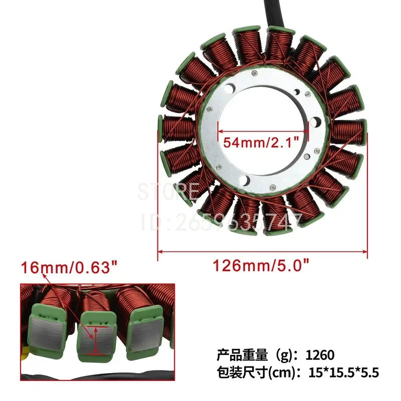 Stator Coil for  550 and 750 UTVs Replacement Part 31120-007G-0200 High Performance Ignition Stator Assembly