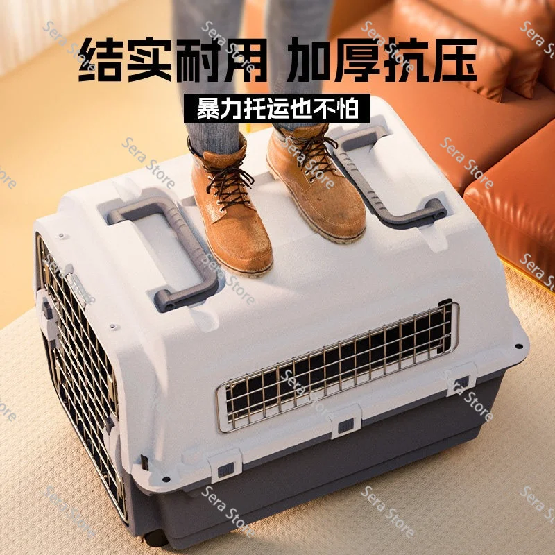 Pet Air Crates Air China Dog Transport Crates Car Dog Cages Cat Portable Travel Crates Small & Large Dog Air Transport