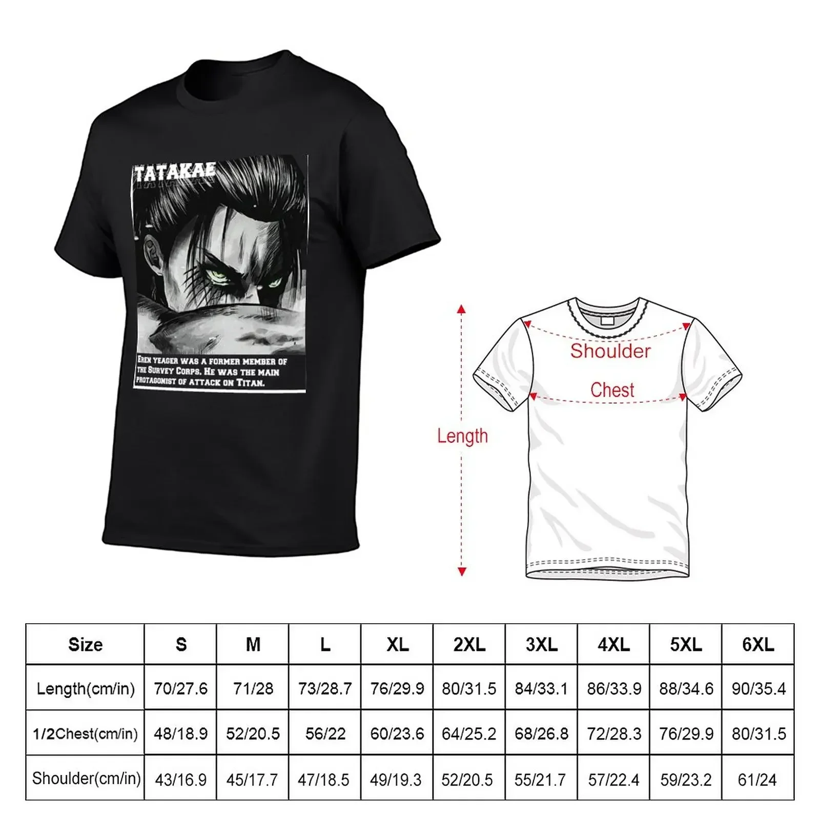 TATAKAE TATAKAE TATAKAE T-Shirt boys whites customs graphics mens clothes