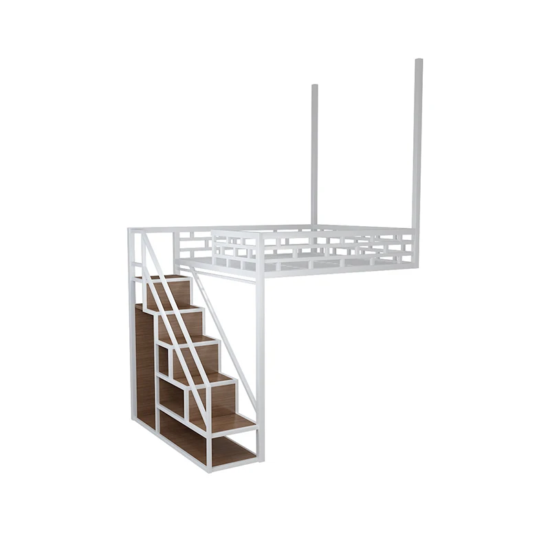 Modern small-sized loft hammocks, multifunctional wall hanging iron elevated apartments, space saving iron bed frames