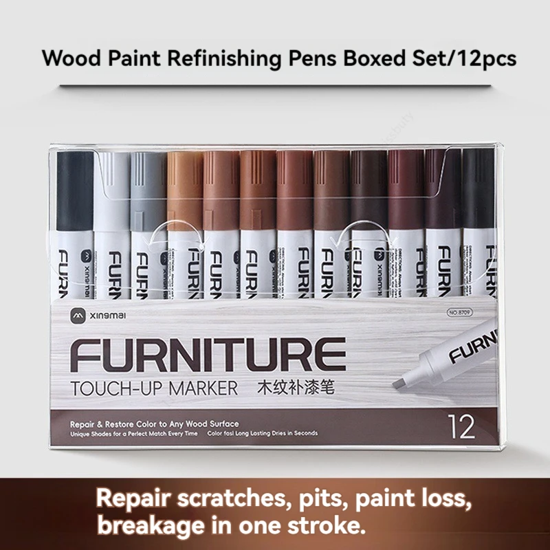 Imagem -03 - Touch-up Wood Stain Markers Móveis e Canetas Scratch Repair Marker para Casa Carpinteiros