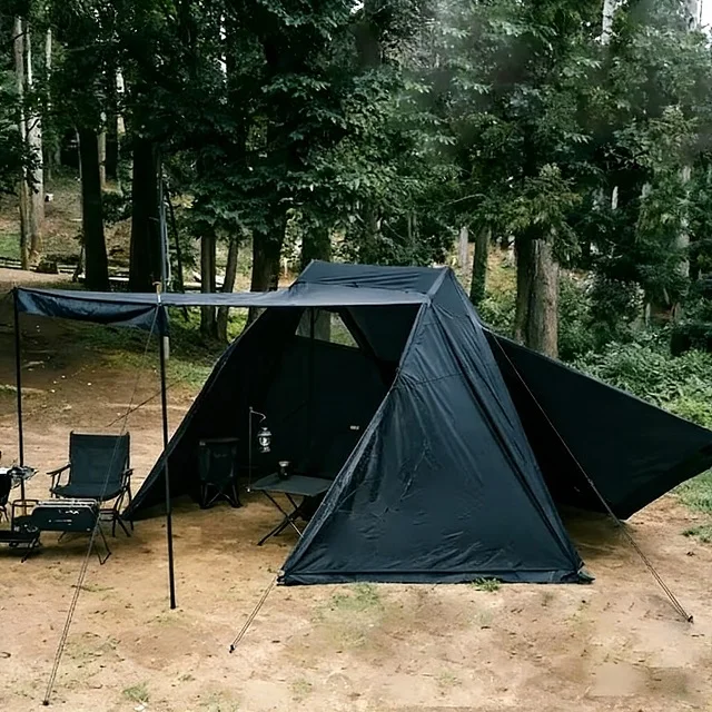 New Design Straight Shape Outdoor Extended Tent Custom Camping Shelter Tent