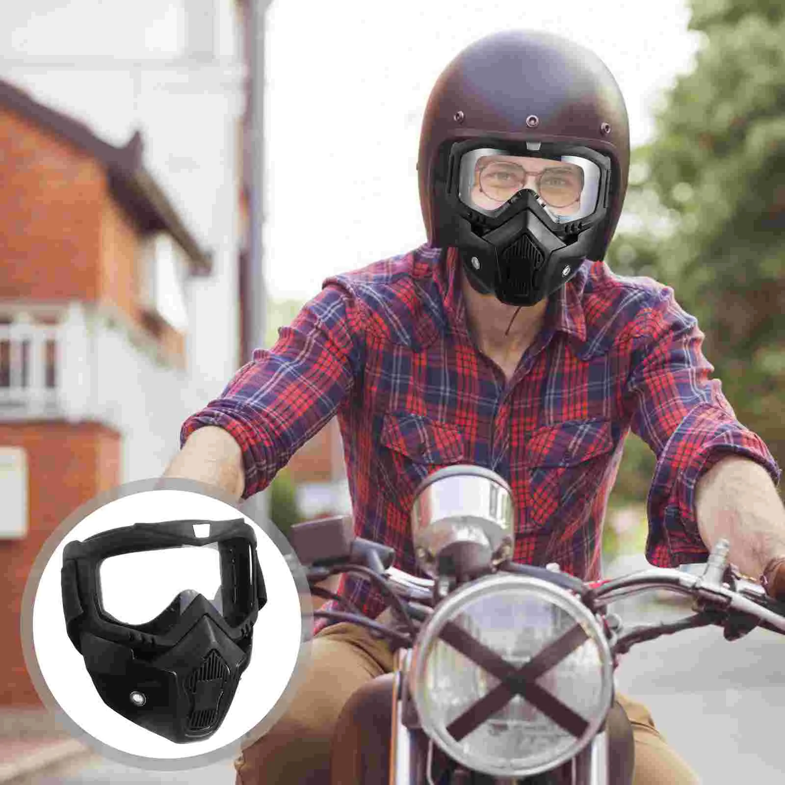 

Motorcycle Goggles Adult Bike Helmets Riding Fence Fashion Motorbike Keep Warm Mask