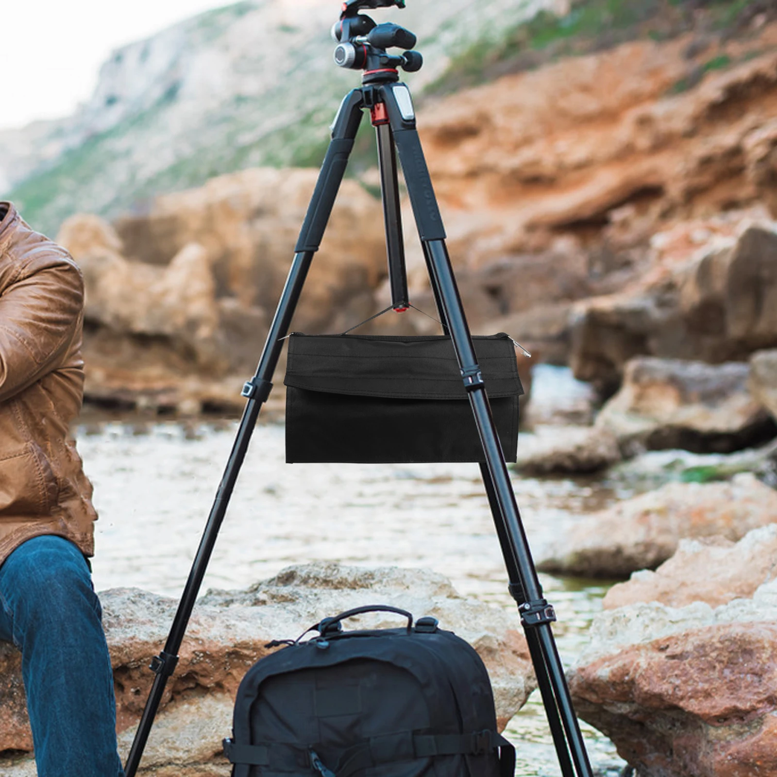 

1pc Photography Weight Bag Heavy Duty Oxford Cloth Portable For Tripod Light Stand Video Studio Outdoor Stabilizer Tool Tripod