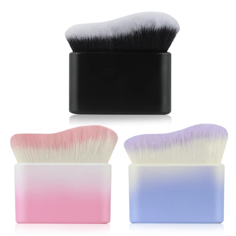 

Large Wavy Foundation Brush Contour Makeup Brush SeamlessBBCream Brush Non-Powder Absorbing Curved Brush Makeup Border