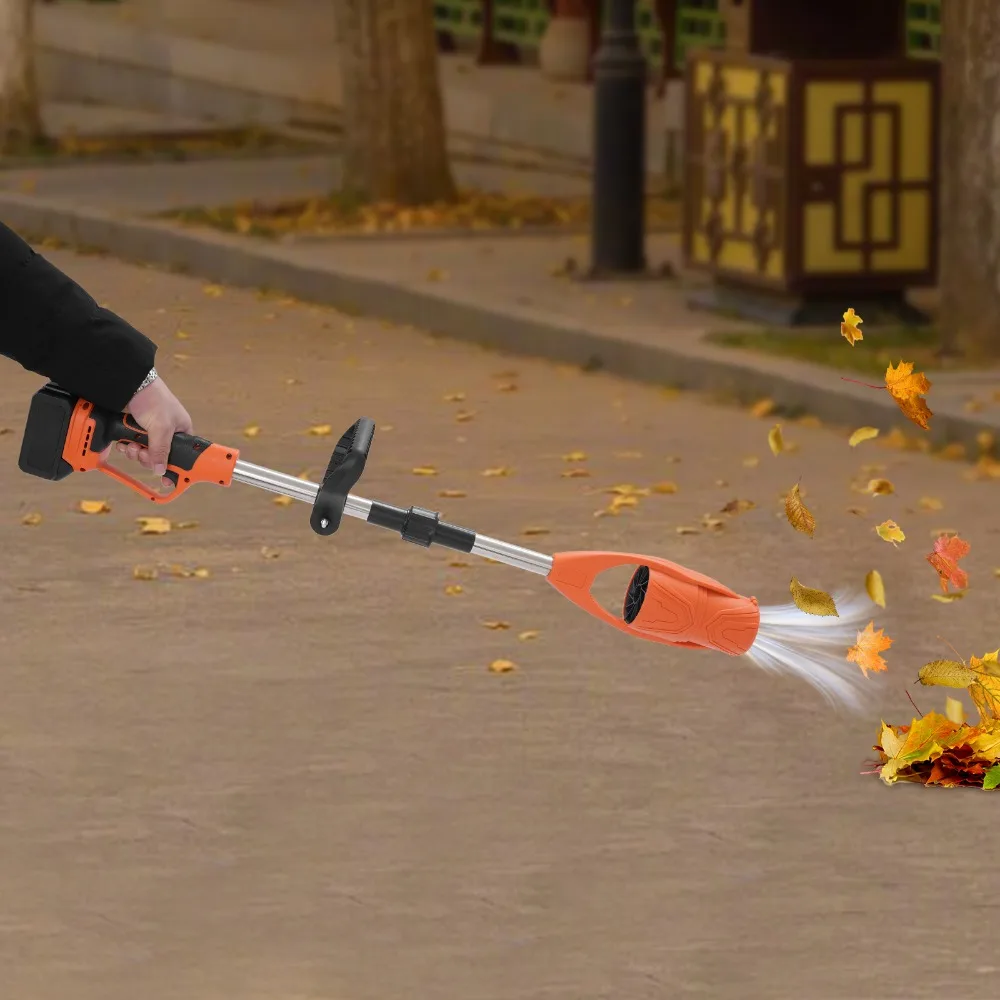 

Lithium Battery Leaf Blower, Cordless Leaf Blower 21V,29000 RPM High Speed,520 CFM Airflow,Variable Wind Speed,Heavy Duty Nylon