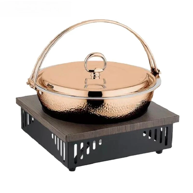 2023 Banquet Elegant hammered brass wedding chaffing dish Buffet Heaters food warmer From China