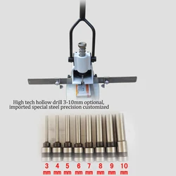 T-30 Heavy Duty Punch Machine Manual  Paper Book Album Binding Machine Business Card Round Punch Drill Bit Type Optional