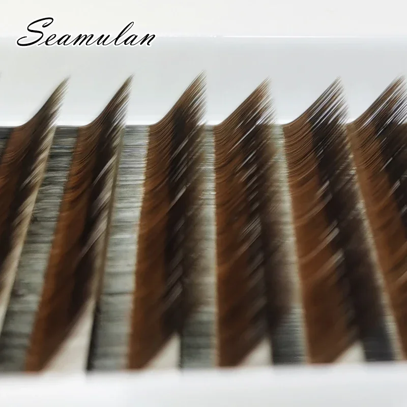 0.03/0.07/0.10 Brown Eyelash Extension Mix Length Mink Individual Eyelash Lashes High Quality Color Natural Korean Eyelashes