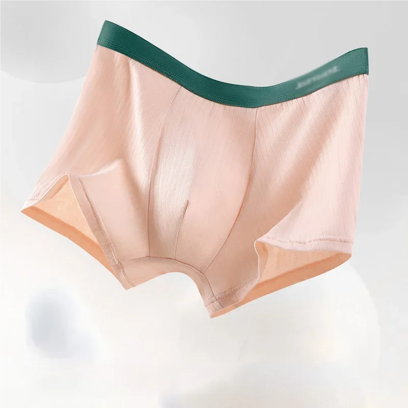 Boxer da uomo Mutandine sexy Cotone filettato Trasferimento di umidità Biancheria intima traspirante Boxer da uomo Hombre Taglia grande L-5XL