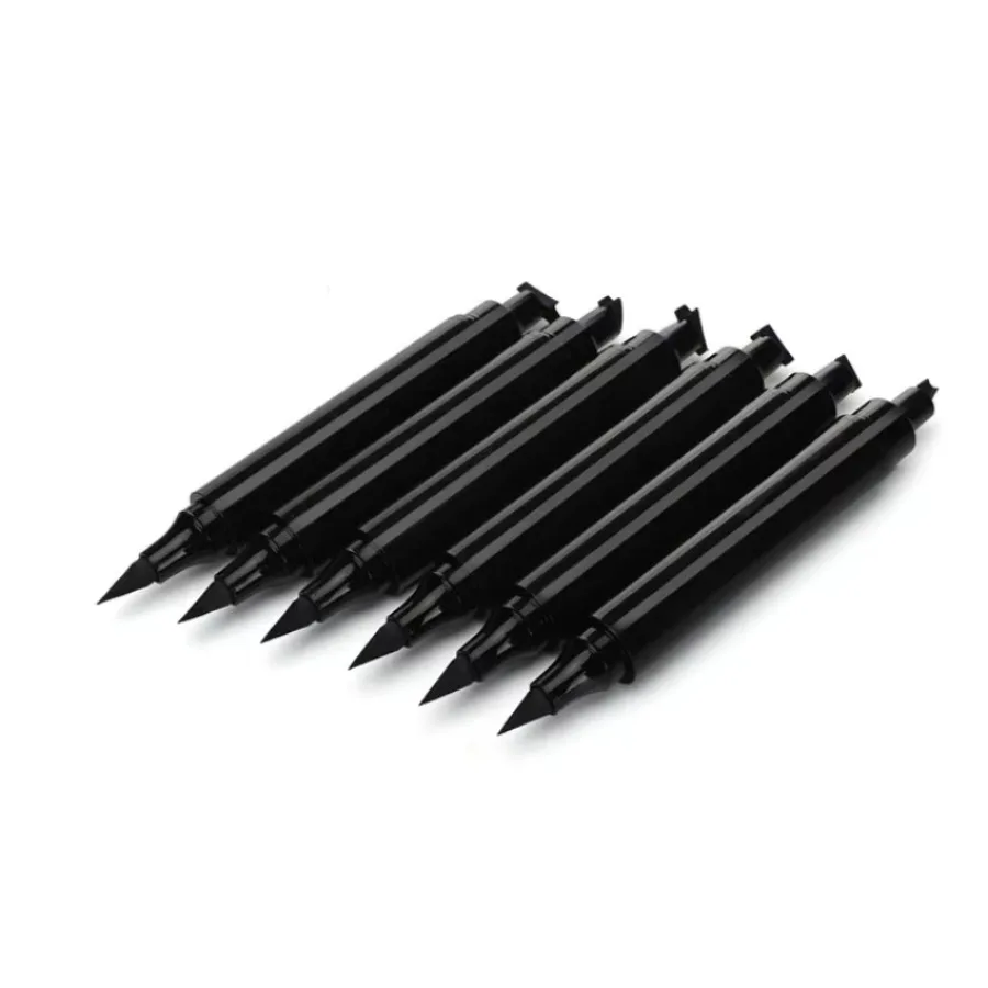 Niestandardowy 3-kolorowy eyeliner w płynie do oczu Szybkoschnący, nie rozmazujący się, dwustronny, wodoodporny, łatwy w użyciu, przenośny eyeliner luzem