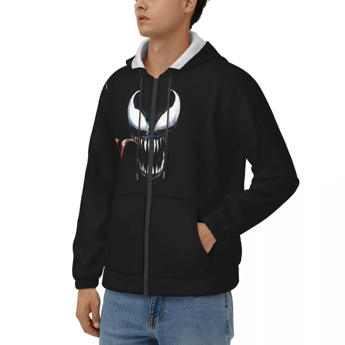 

Men Hunt Hoodie Marvel Venom Film Clothes Novelty Hoodies Winter Clothing