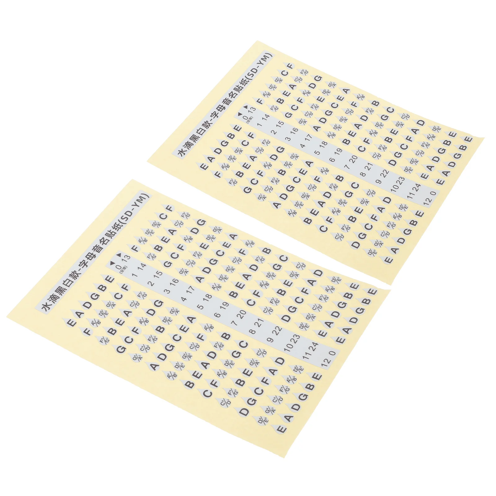 2 قطعة ملصقات مقياس الغيتار العملي الأصابع الشارات للمبتدئين الاطفال التعلم أداة ممارسة ملحق الموسيقى التدريس المعونة