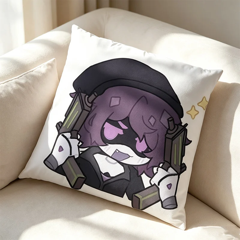 Taies d'oreiller Murder Drones, housse de coussin imprimée avec des personnages de dessins animés mignons, décoration de chambre à coucher, cadeaux d'anniversaire