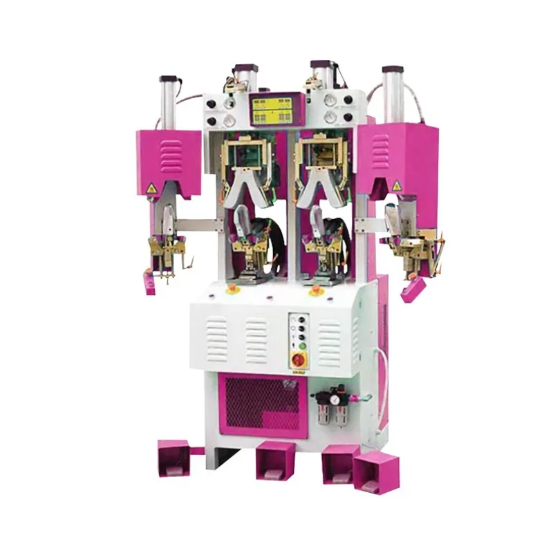 Customized Quanyi double cold and hot heel setting shoe machine, heel shoe making machinery and equipment heel hot