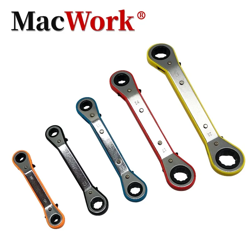 

5 Pcs Plum Blossom Wrench Colored Double Headed Extended Metal Metric Imperial Spanner Durable Multifunctional Adjustable Tools