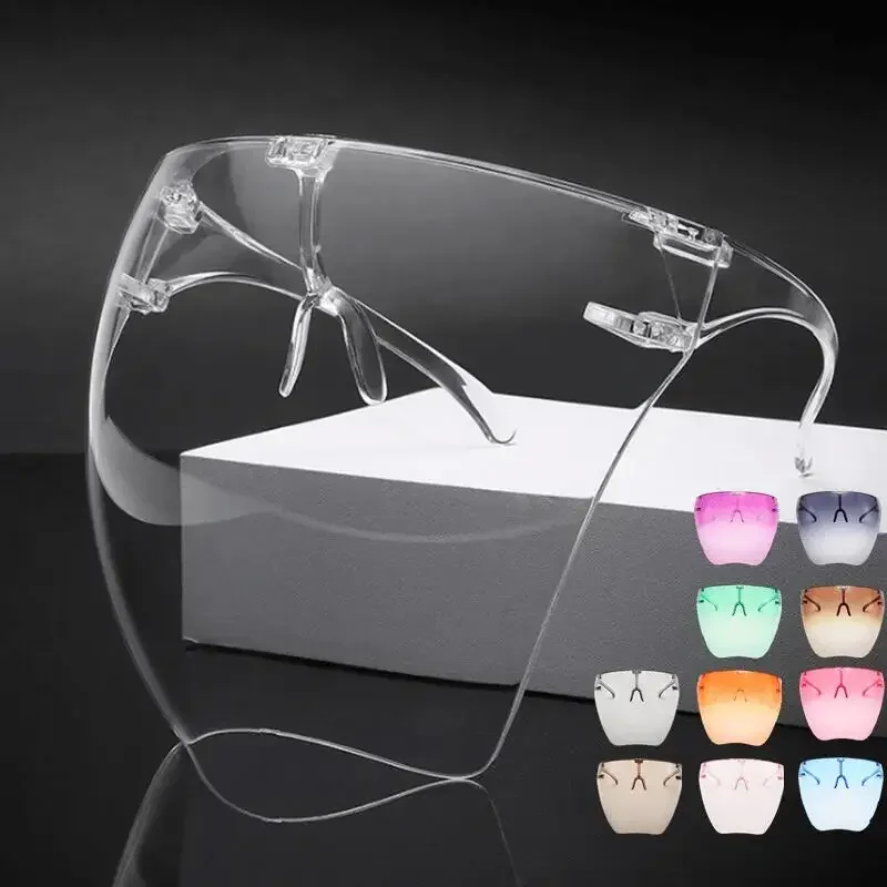 Sunglasses Women Men Protective Faceshield Glasses Full Face Covered Glasses Anti-Spray Safety Cycling Sunglasses