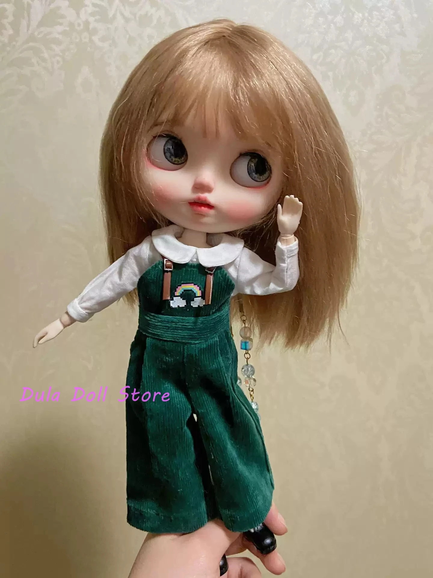 Dula Doll Clothes Dress Bretelle set Blythe Qbaby ob24 ob22 Azone Licca ICY JerryB 1/6 Bjd Doll