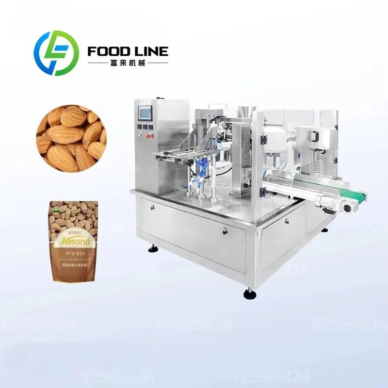 Premade Bag Filling Sealing Machine Anti-Static Structure Eliminates Powder Adhesion On Bag Surface During Filling Procedures