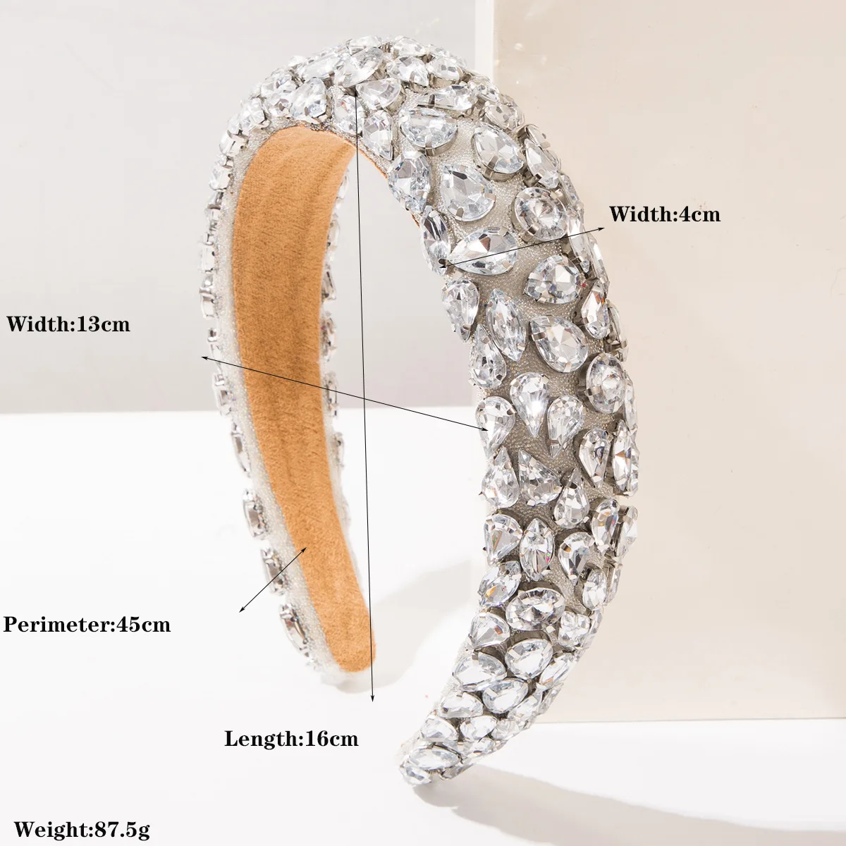 New Retro Baroque Solid Color Dopamine Full Diamond Hair Hoop - Premium & Exquisite Hair Accessory