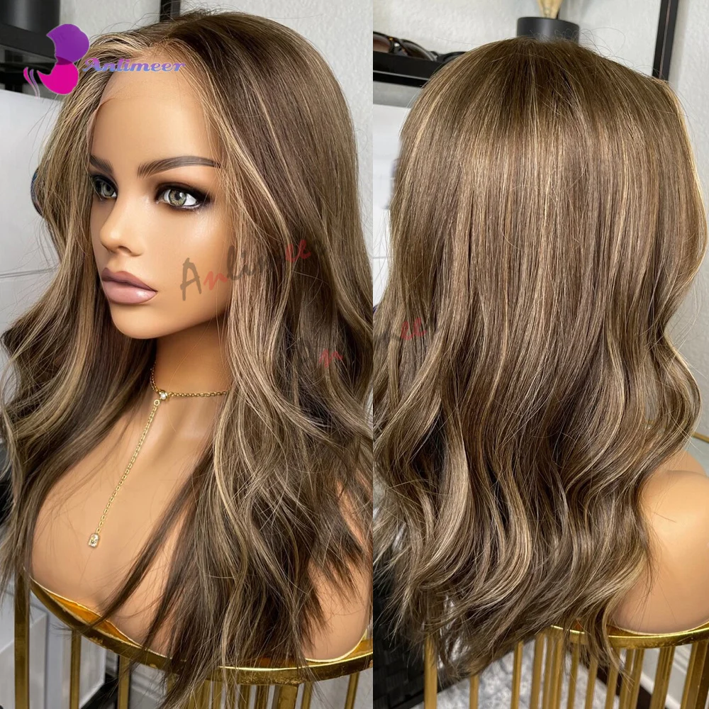 Highlighted Wigs 13x6  Lace Front Wigs 100% Human Hair Wigs 180 Density Body Wave Wigs for White Women Real Human Hair