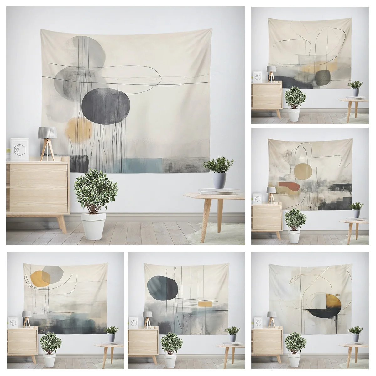 Современный гобелен с граффити, устойчивый к выцветанию полиэстер, домашний декор, эстетический гобелен для спальни 70X100CM 180X280CM настенный гобелен