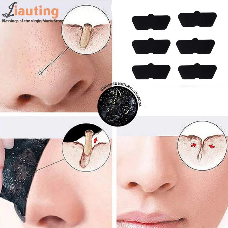 10 Stuks Neus Mee-Eter Verwijderaar Masker Neusstrips Zwart Hoofd Neus Stip Vlek Peel Sticker Gezicht Acne Whitehead Porie Reiniger Masker