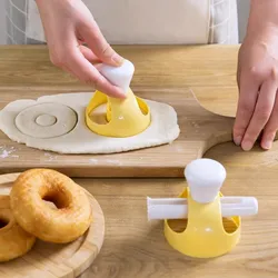 Moule à donuts créatif pour pâtisserie, accessoire de cuisine, ustensile de cuisson, outil de pâtisserie, dessert, chocolat, déco