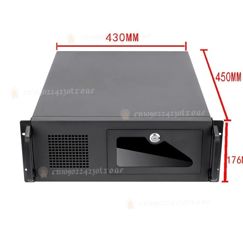 For 4U Industrial Control Chassis 610 Rack-Mount Server Case 19-Inch 7-Slot ATX Power Supply Compatible