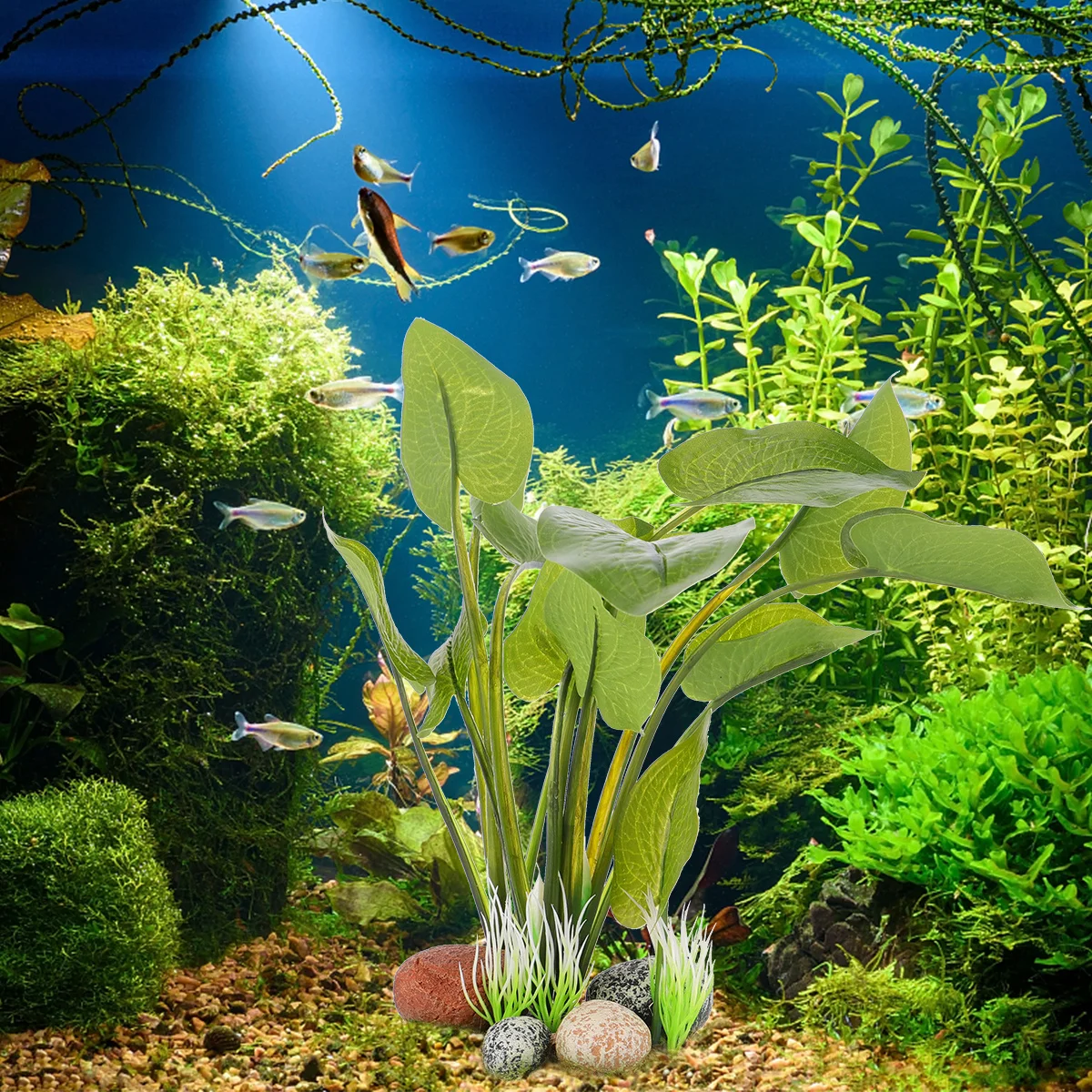 

1Set Fish Tank Aquarium Decoration Resin Ornaments Simulate Aquatic Plants Ecofriendly Durable Artificial Water Plant Realistic