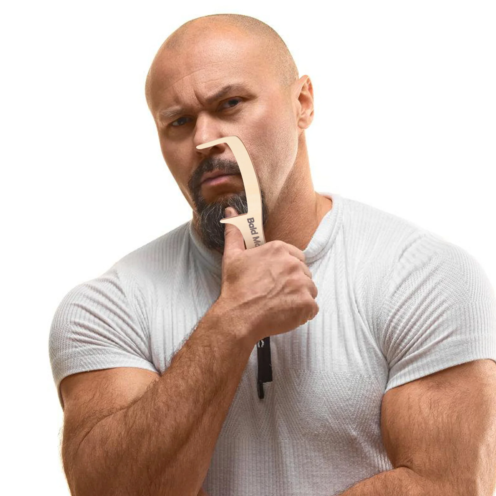 

Bald Man Wooden Comb Large Size Grooming Tool for Hair Beard Mustache Humorous Gift Joke Present Accessory Wooden Bald Man Comb