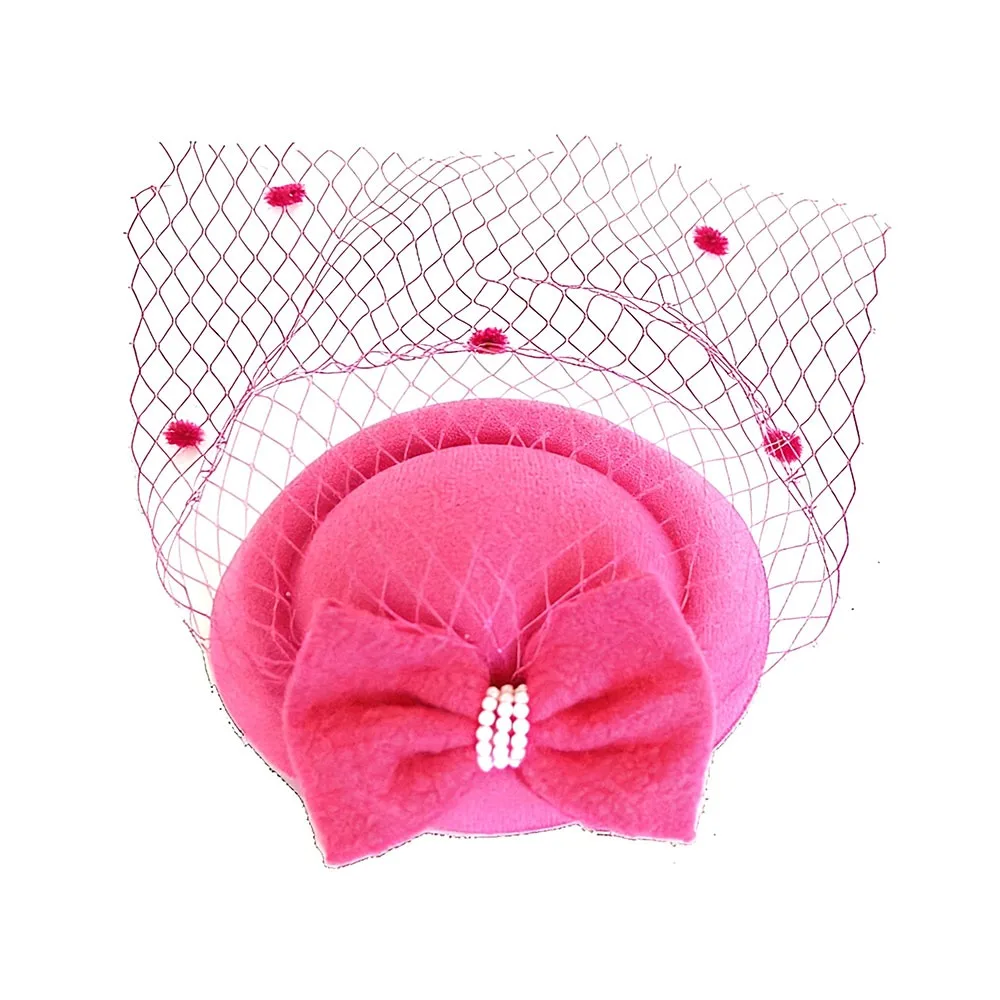 

Fashion Feather Flower Womens Vintage Hat Headband Mesh Ribbons Felt Headband Fascinator Headress Women Makeup Prom