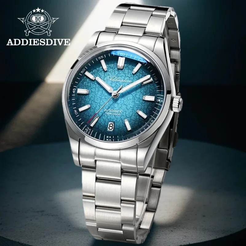 

ADDIESDIVE Men Watch 39mm NH35A Diving 10Bar Waterproof Luminous 316L Stainless Steel Automatic Mechanical Watch reloj hombre